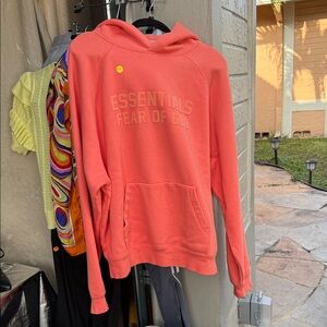 Essentials Fear of God Peach Hoodie